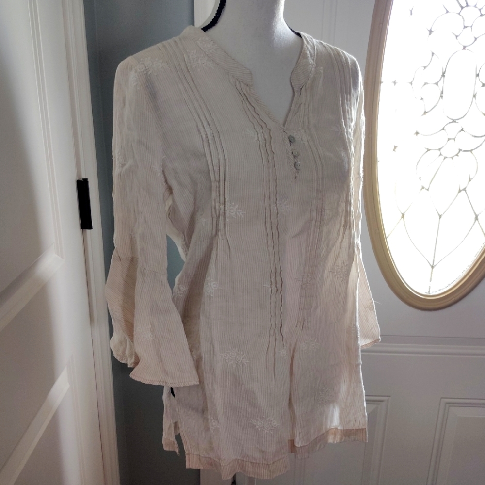 St Tropez Linen Blouse
